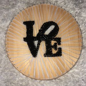 Handmade “LOVE” wall decor